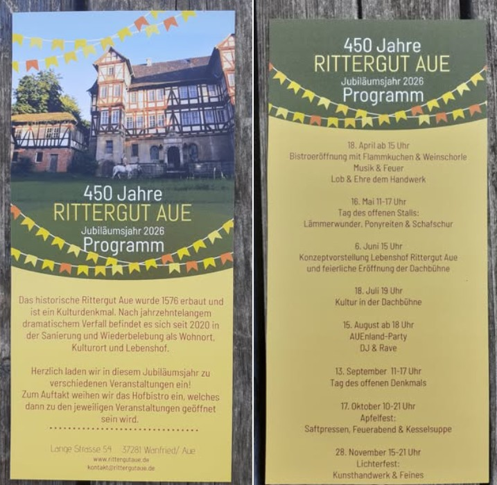 450 Jahre Rittergut Aue
