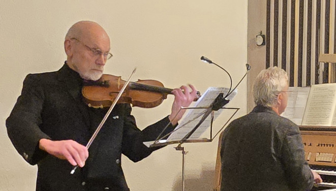 Konzert Violine / Orgel und Klavier mit Werken von Bach, Mozart, 