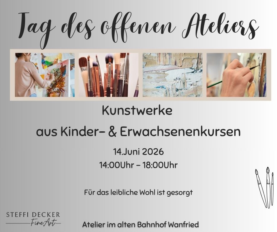 Tag des offenen Ateliers im alten Bahnhof