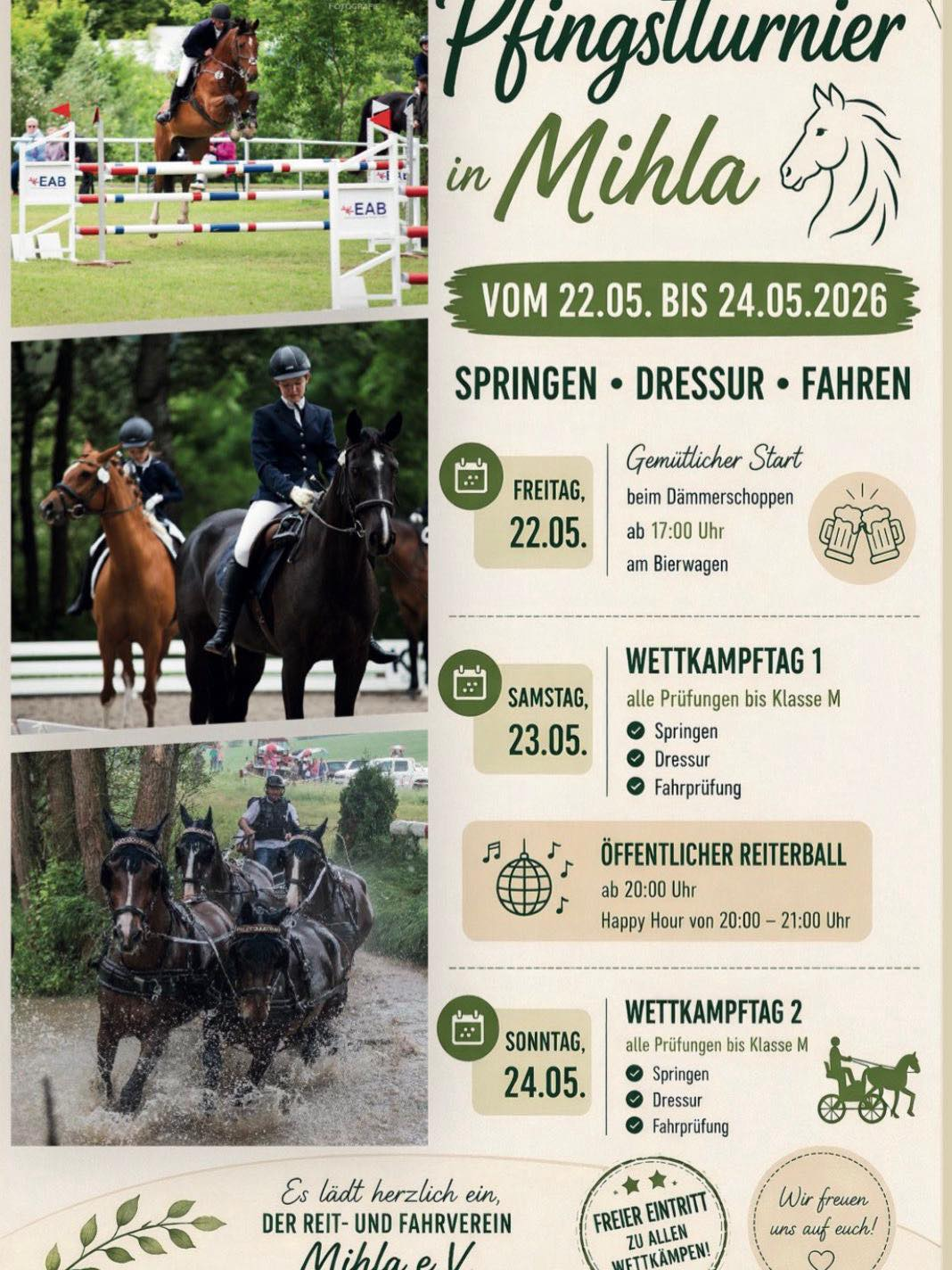 Reitsport-Pfingstturnier in Mihla